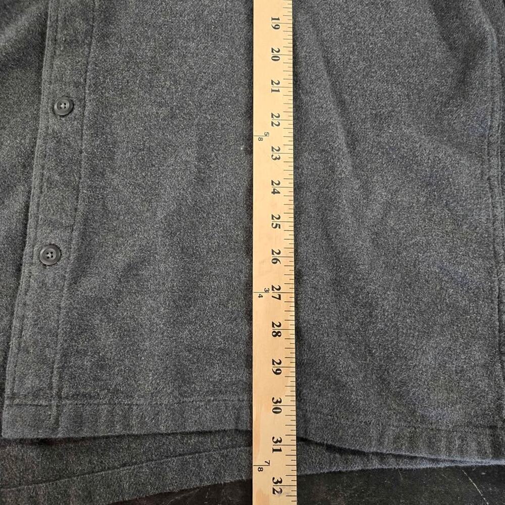 Patagonia Organic Cotton Flannel Gray Long Sleeve Button Down Shirt XXL - Picture 8 of 8